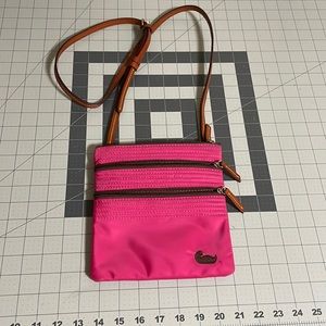 Dooney and Burke pink crossover body purse